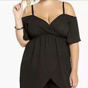 Torrid cold shoulder hi low tunic